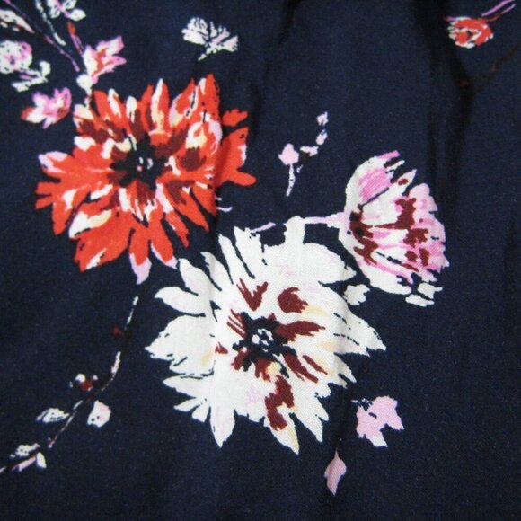 Torrid Skirt Button Front Navy Floral Size 20 New Bohemian Maxi - Picture 3 of 4